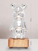 Bearbrick Oso Violento Bloque Construcción Oso patrón  Juguete Arte Colección Moda Adornos26CM